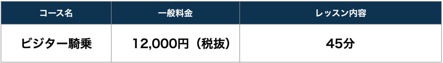 ビジター会員料金